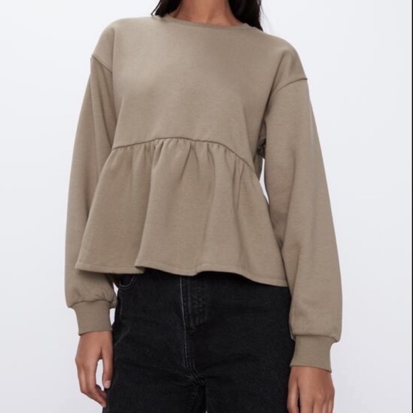 Zara Peplum Sweater - Picture 2 of 5